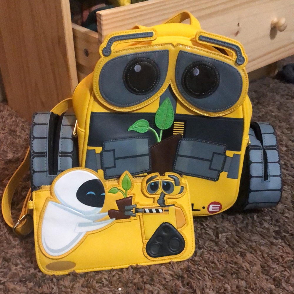 Wall-E Loungefly Backpack and Wallet